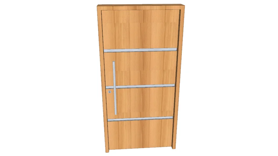 Puerta moderna de madera