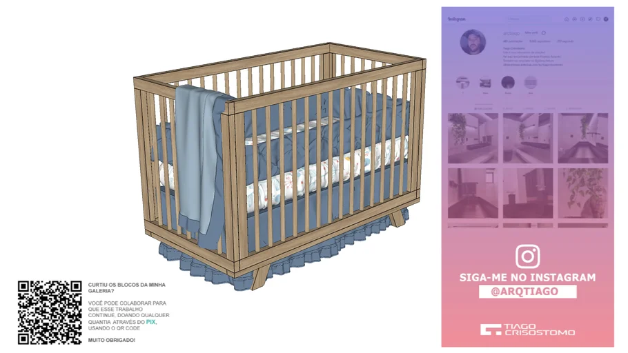 Berço Cama Kaike - Avela - TULIPA BABY