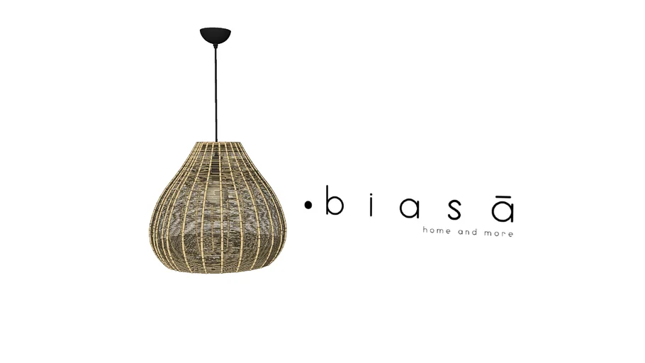 Balinese Rattan Pendant 2 Lampu Gantung Rotan