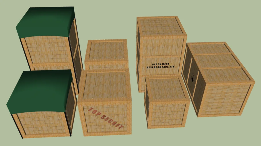 Black Mesa Research Facility Crates - Revised