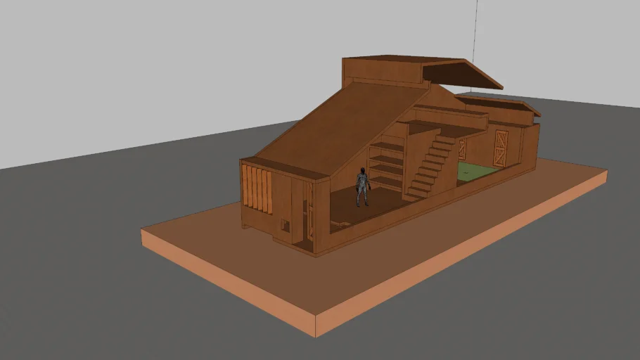 Tube House by Charles Correa