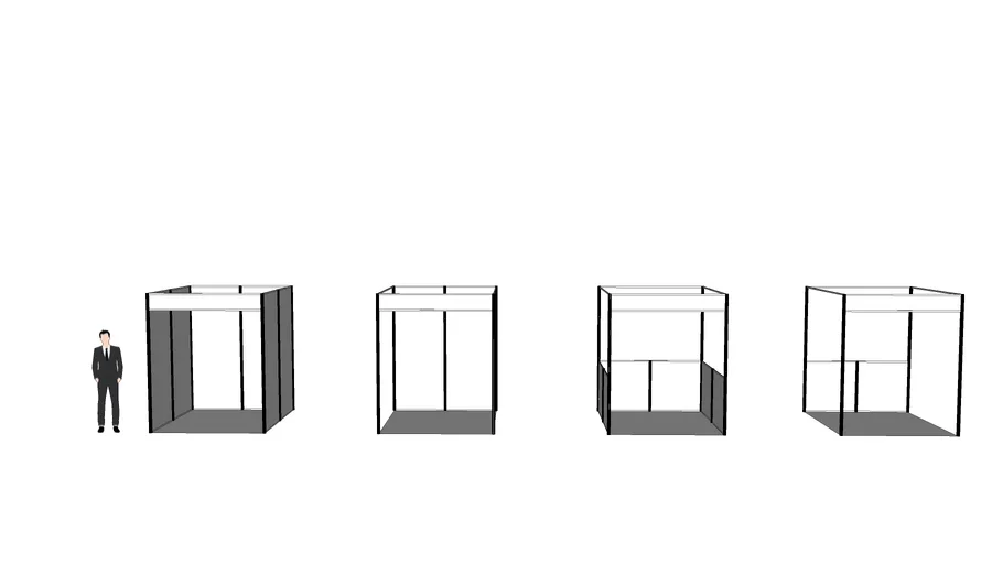 Booth Partition - บูธมาตรฐาน_2x_OtToKiMJi | 3D Warehouse