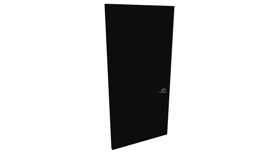7 Modern Door -Black