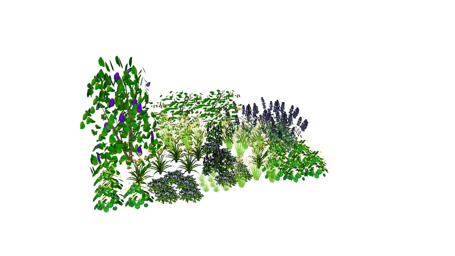 Classic style planting plan