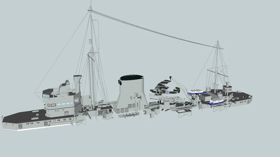 British light cruiser HMS Ajax(1939) by leonmetalowiec part 2