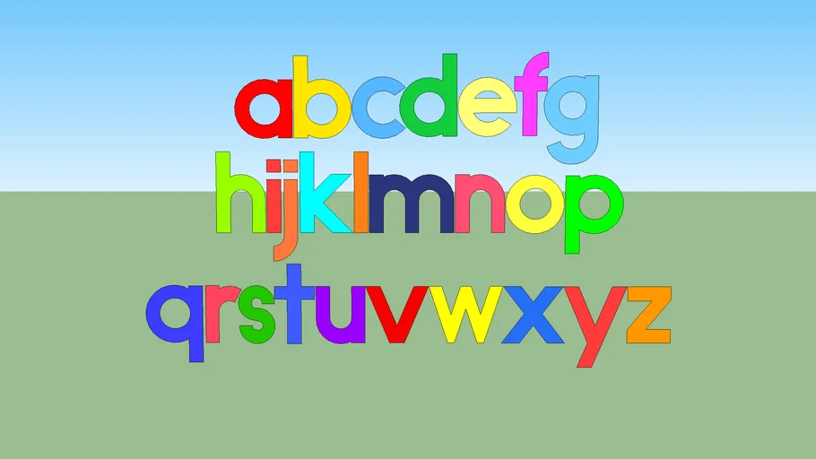 Alphabet Lowercase Revisited