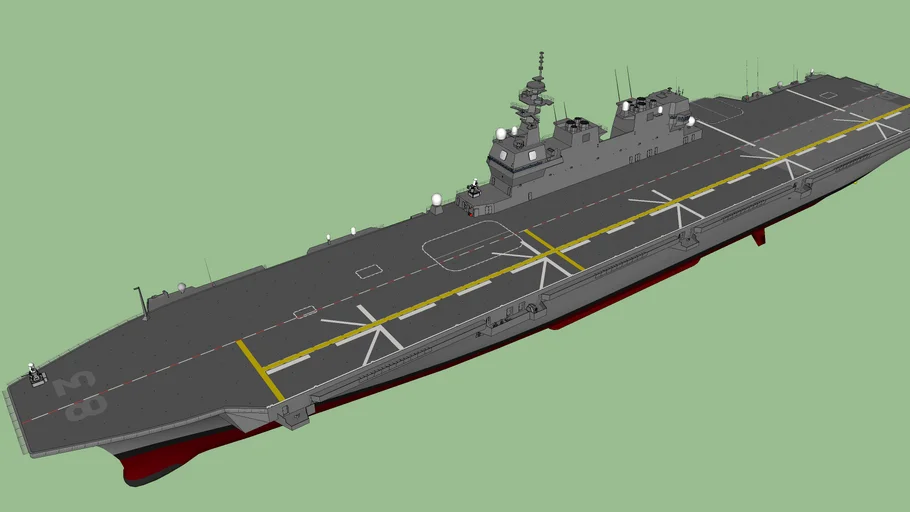JMSDF DDH-183 いずも refit version | 3D Warehouse