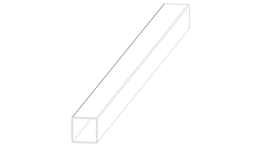 1.5" x 1.5" x .062 Square Steel Tube
