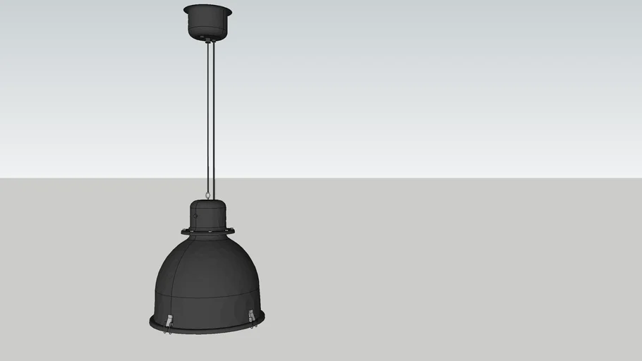 SVARTNORA Pendant lamp, black 38cm