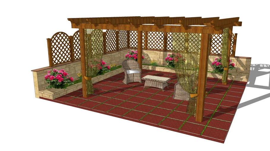 metal pergola