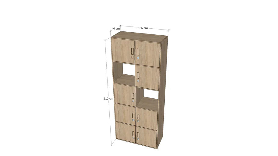 Mueble locker madera