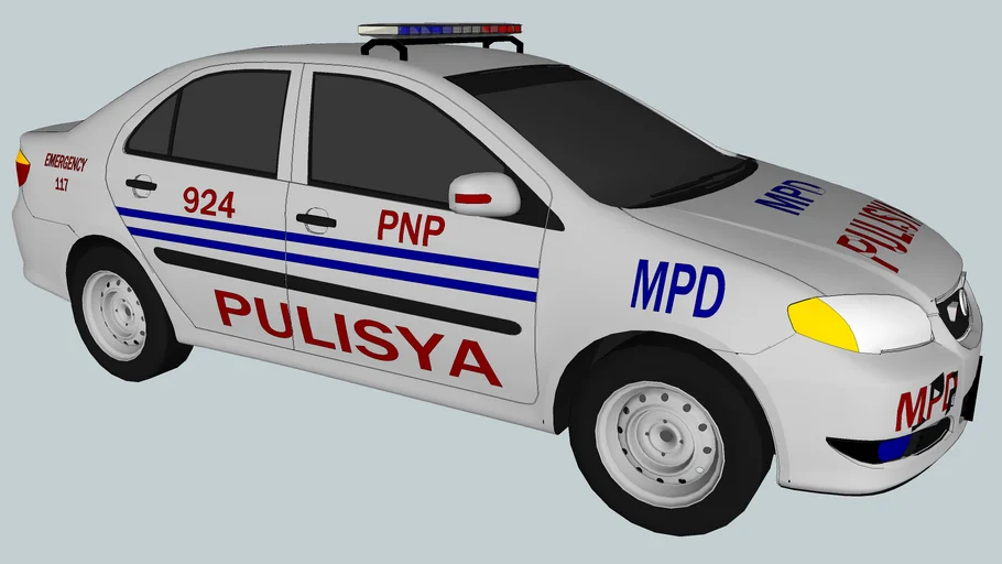 Toyota Vios Manila Police Car (Update)