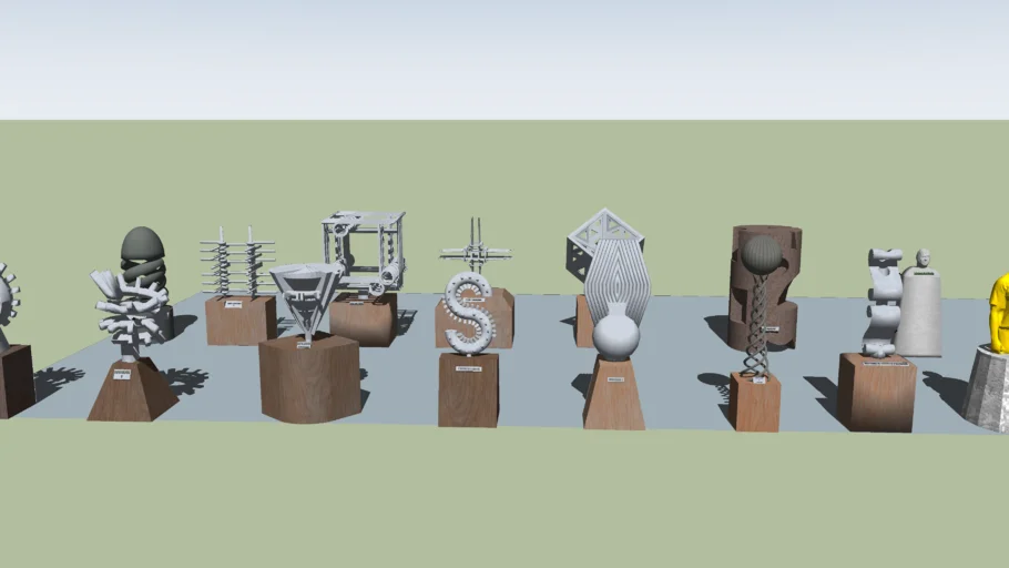 Modern sculptures