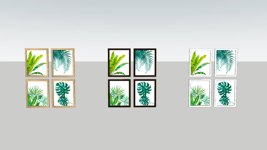 Wall decor tropical theme