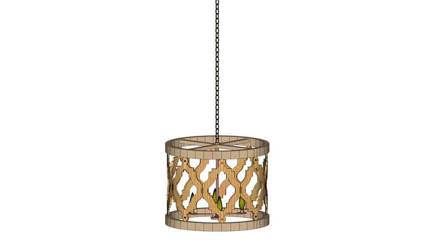 Wooden Pendant Light