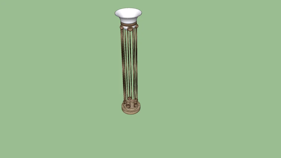 Royere-inspired Torchiere Floor Lamp