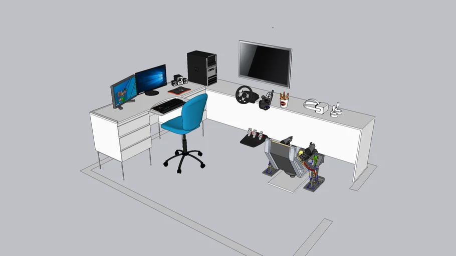 Quarto Gamer ( PC-G27-Warthog )