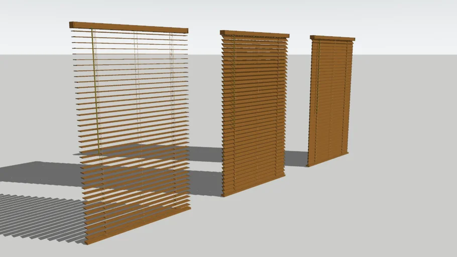 Lo poly Wooden blinds