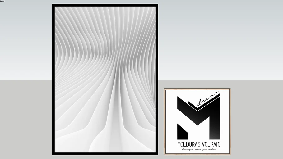 DECOR - Quadro Abstrato branco