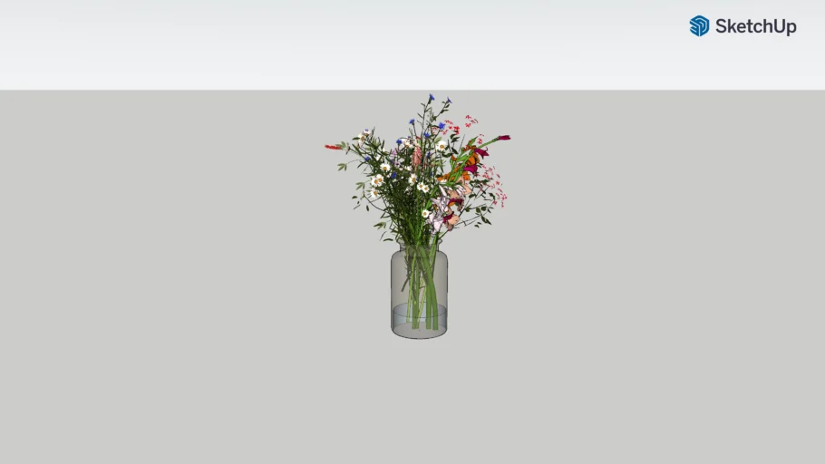 Fleurs vase