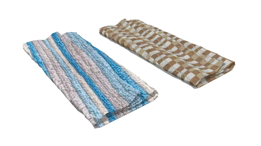 Set of Wrapped Up Towels