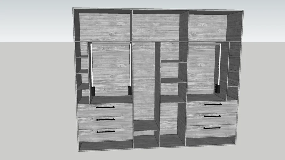 closet de melamina 2.77mx2.35mx.60m