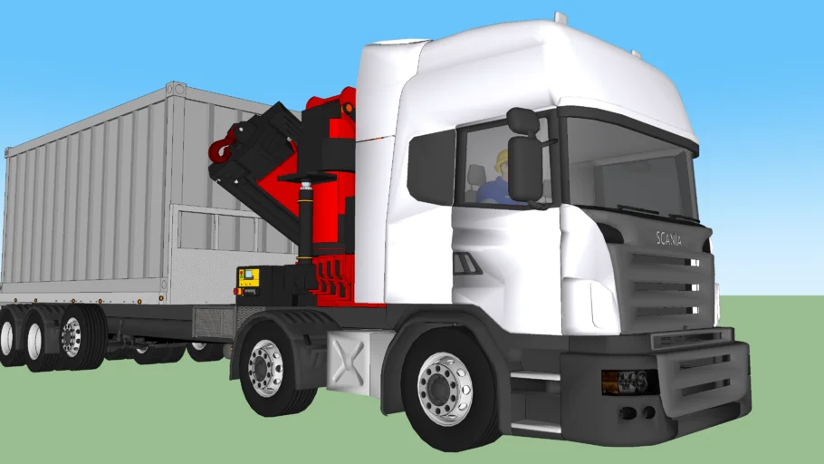 Scania R730 Crane Truck with V8 Engine