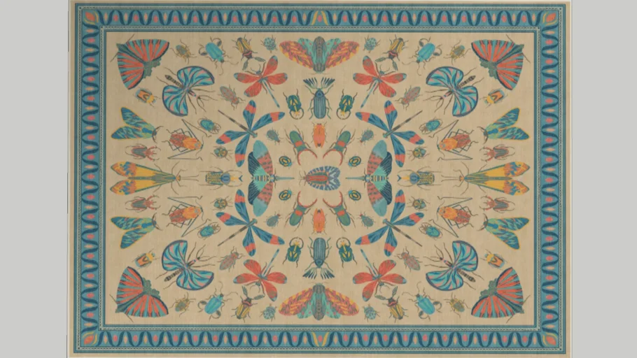 Iris Apfel Flutterby Rug multicolored