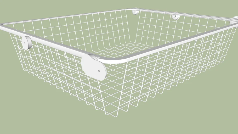 KOMPLEMENT pull-out wire basket 68x57.4x16 cm in white