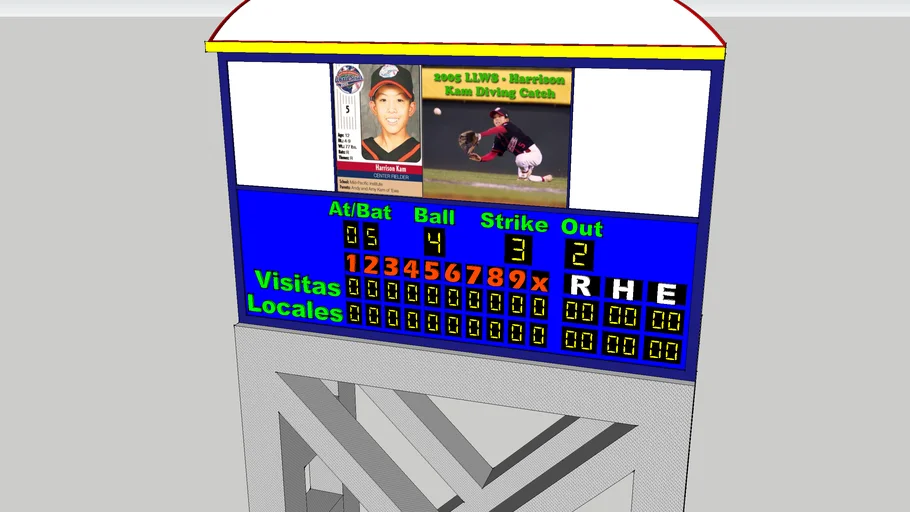 Tablero Marcador Baseball (beisbol)