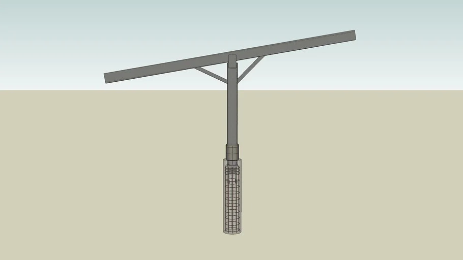 POLE WITH REBAR DETAIL (PV)