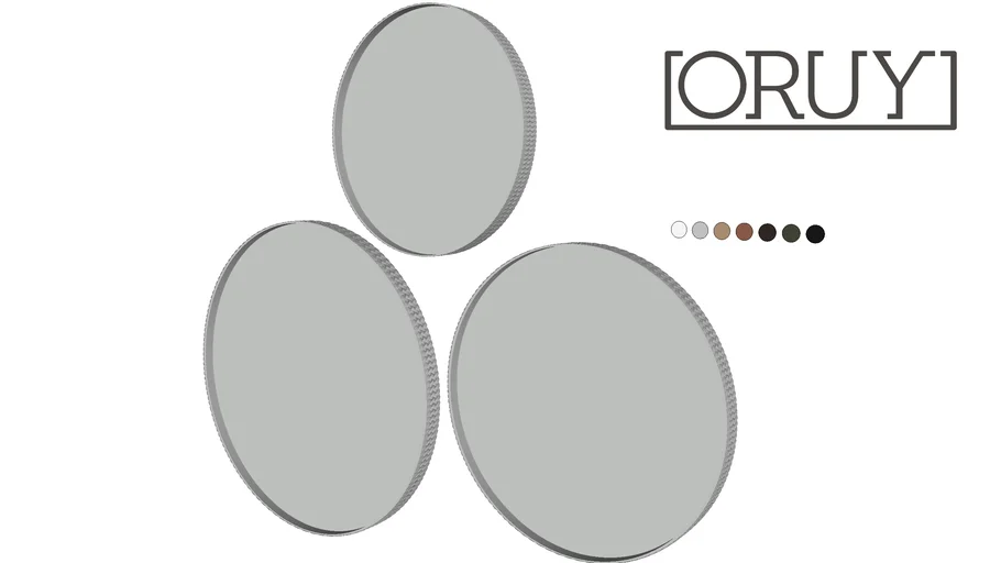 Espelho Cerchio Treccia - Oruy espelhos decor redondo parede decoração couro