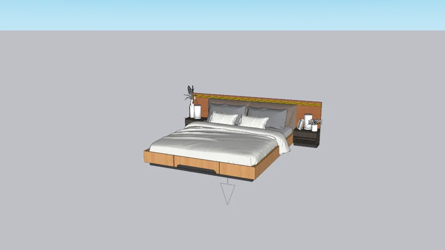 modern indian bed by tript designs