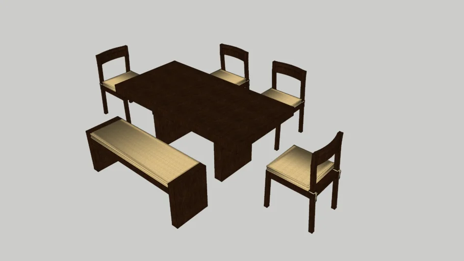 Dining Table Set | 3D Warehouse