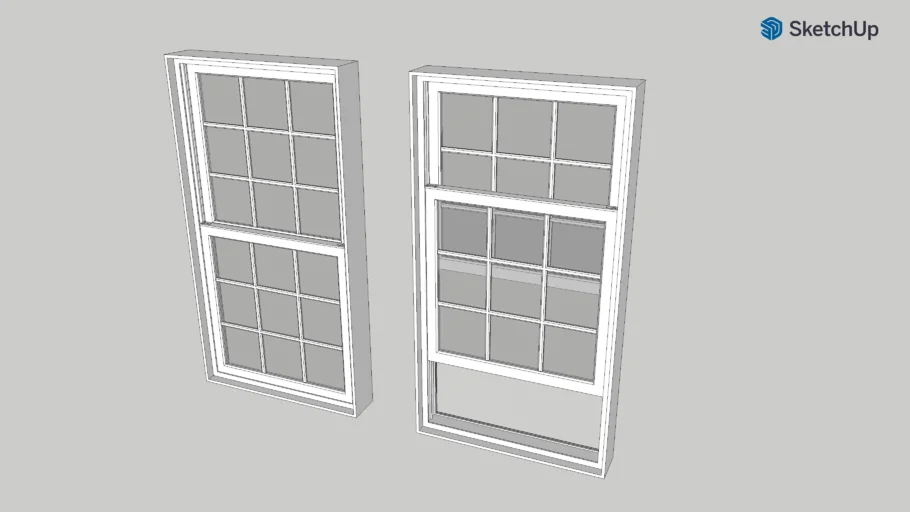 Double Hung Window (32 x 60 in)