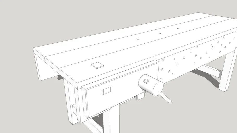 Nicholson Style Workbench from Anthony Hay's Cabinet Shop 
