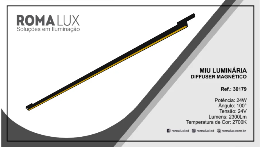 Romalux - MIU Luminária Diffuser - 30179