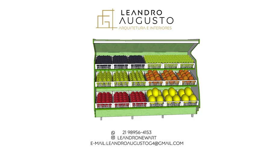 EXPOSITOR REFRIGERADO PARA HORTIFRUTI