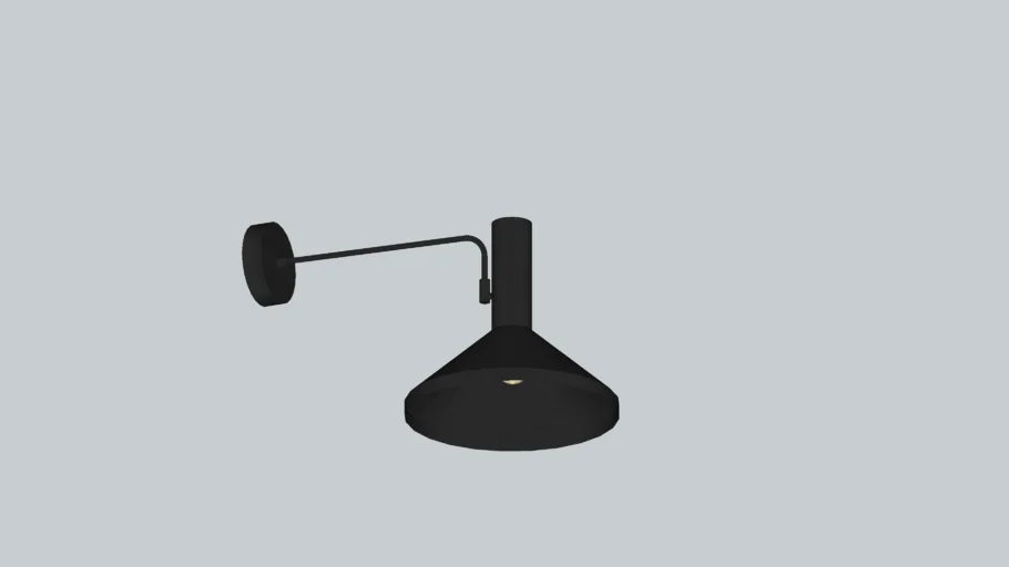 Black modern sconce
