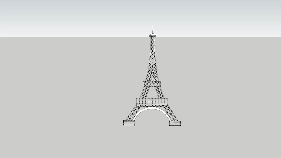 2D Eiffel tower