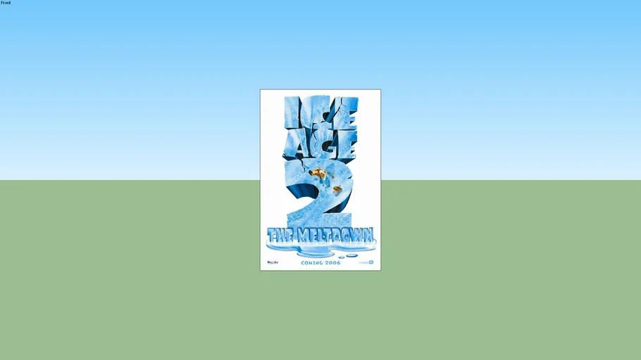 Ice Age: The Meltdown - Teaser One Sheet Movie Poster 27X40 Double Sided (unframed)