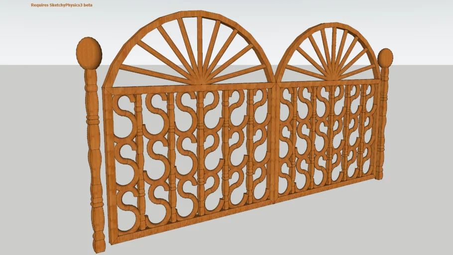 wooden gate