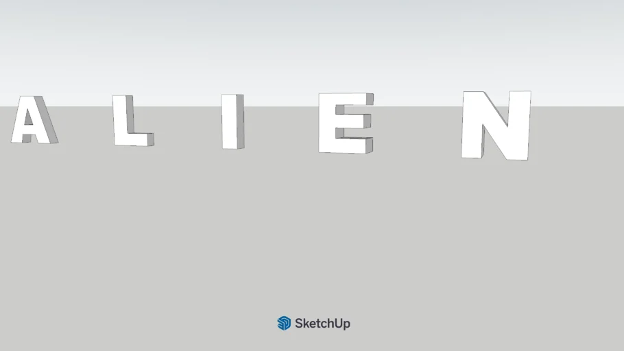 ALIEN logo film | 3D Warehouse