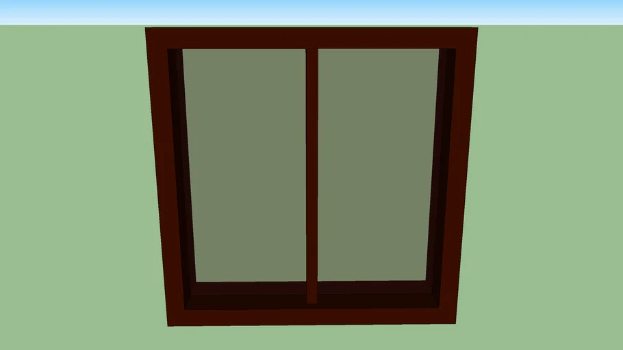 Ventana madera 2 hojas