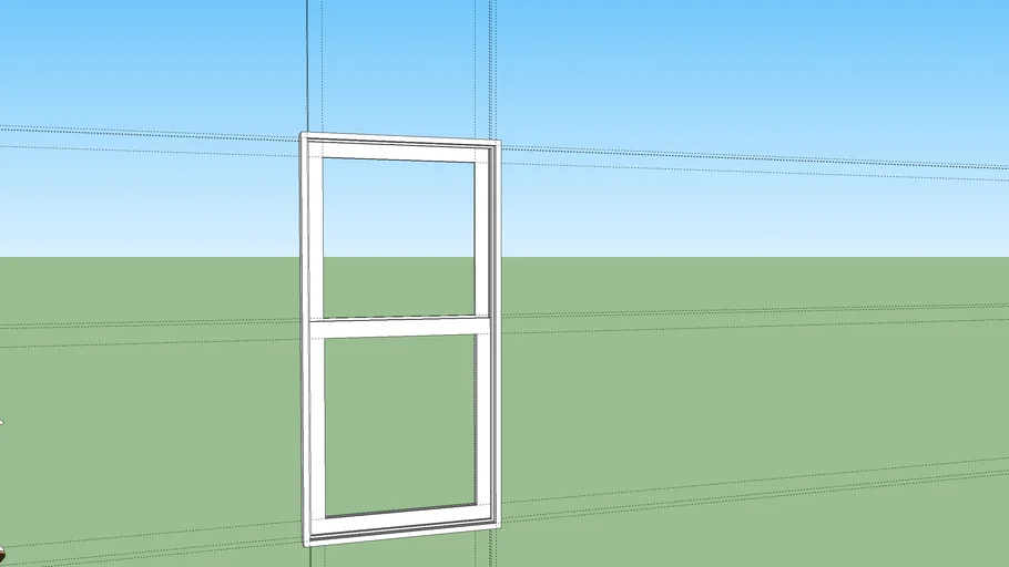 3'x6' double hung window | 3D Warehouse