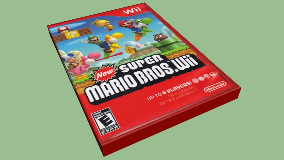 New Super Mario Bros. Wii Game Case