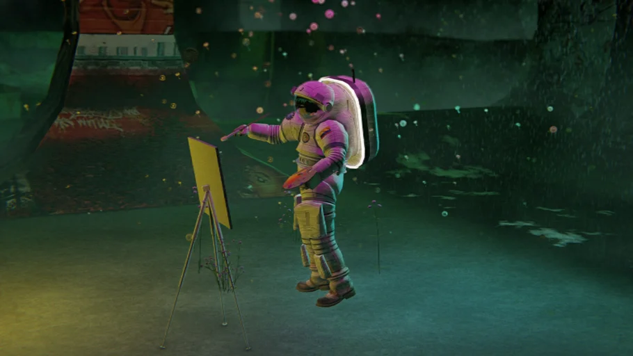 Skatepark astronaut