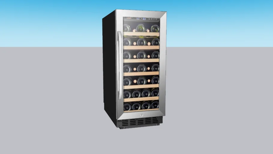 Lanbo 15-inch 33-bottle Wine Fridge Cooler