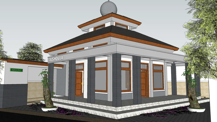 Babat - Desain Mushola Plaosan Babat.skp