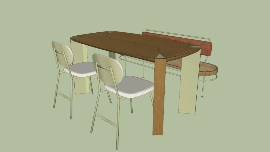 Mesa Jantar + Banco + cadeiras